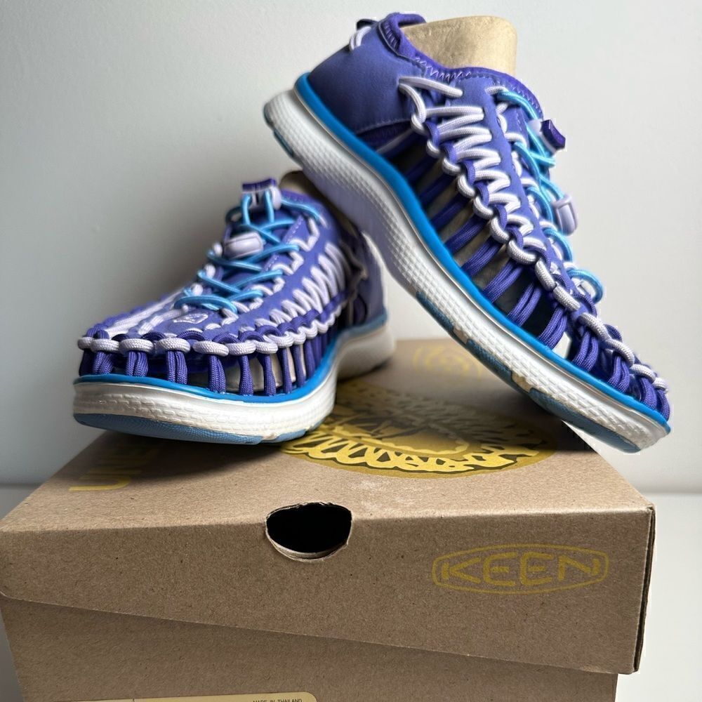 Keen Big Kid’s liberty azure blue shoes size New! #4-0013